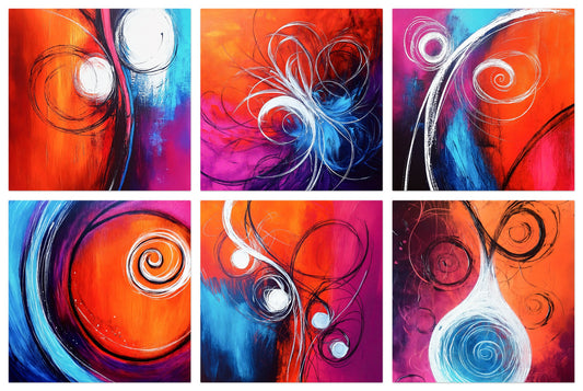 Arctic Flames - Gallery wall set with art prints
