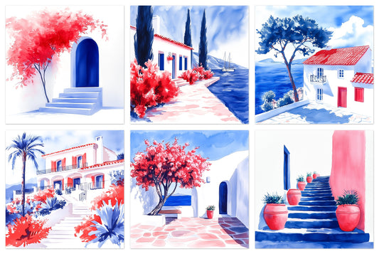 Noon - Gallery wall set with art prints