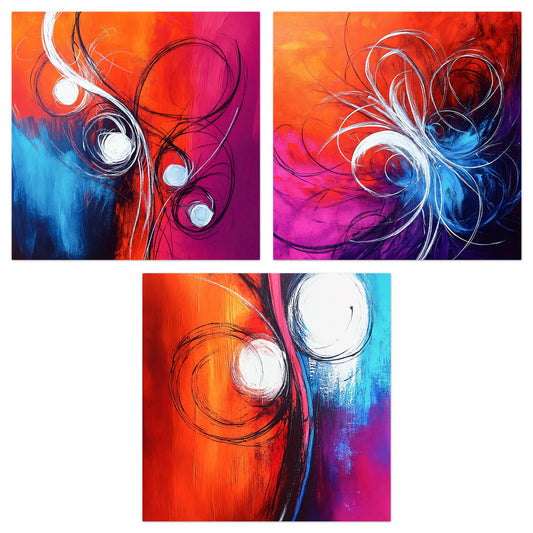 Arctic Flames - Gallery wall set with art prints