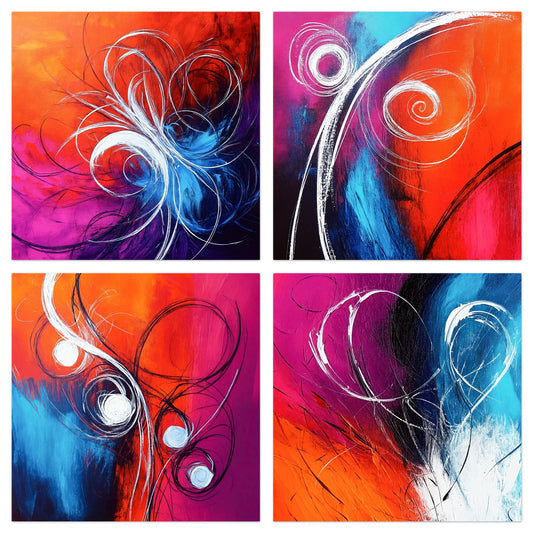 Arctic Flames - Gallery wall set with art prints