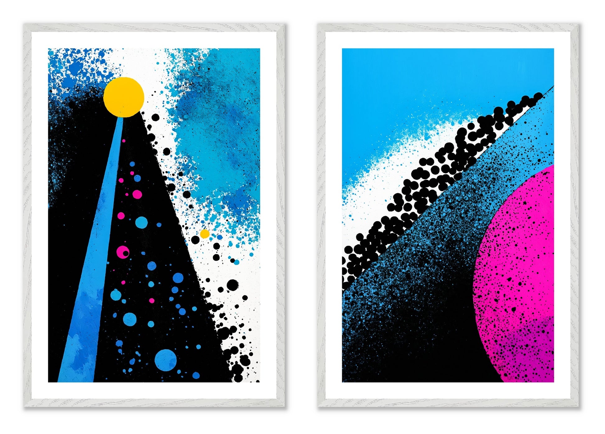 Pop Rocks and Soda - Gallery wall set with art prints in white frame