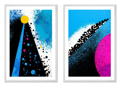 Pop Rocks and Soda - Gallery wall set with art prints in white frame