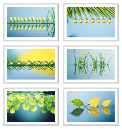 The Surface - Gallery wall set with art prints in white frame