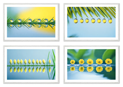 The Surface - Gallery wall set with art prints in white frame