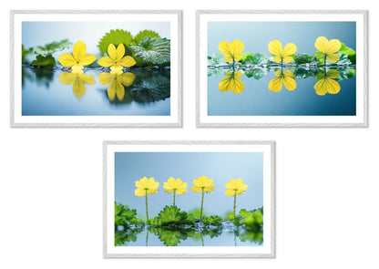 The Surface - Gallery wall set with art prints in white frame