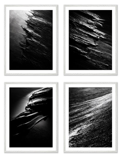 Terra Incognita - Gallery wall set with art prints in white frame