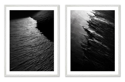 Terra Incognita - Gallery wall set with art prints in white frame