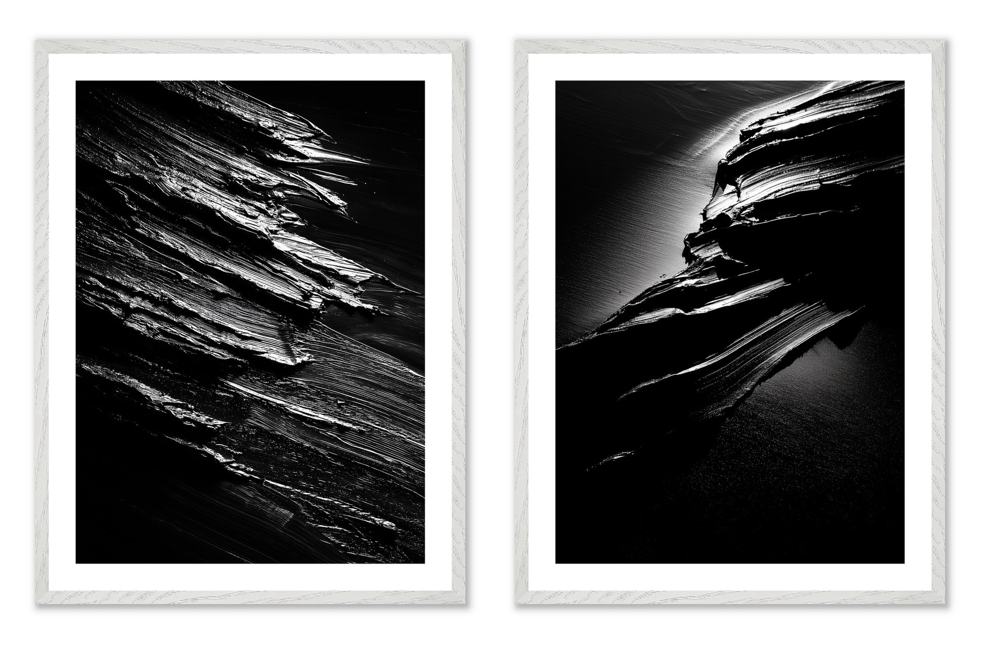 Terra Incognita - Gallery wall set with art prints in white frame