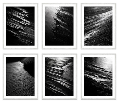 Terra Incognita - Gallery wall set with art prints in white frame