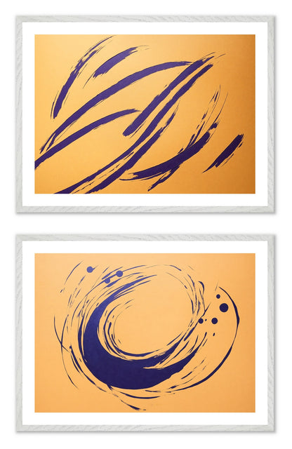 Idle Ink - Gallery wall set with art prints in white frame