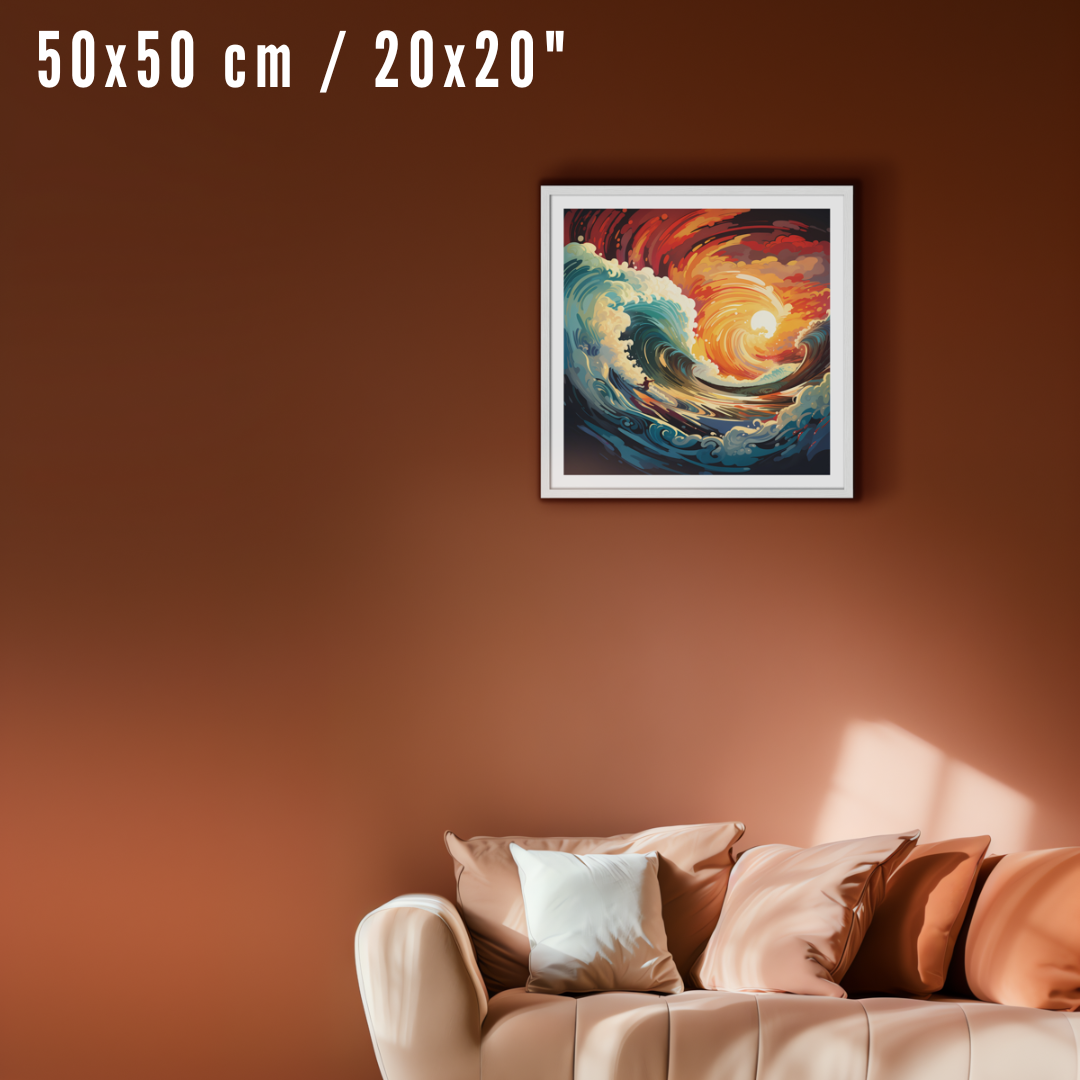 Orbital Dance - Sunset Surfing - Australian Wall Art